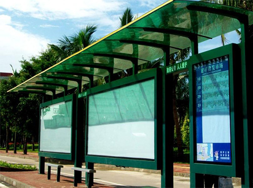 公交站牌廣告展示欄及防雨頂